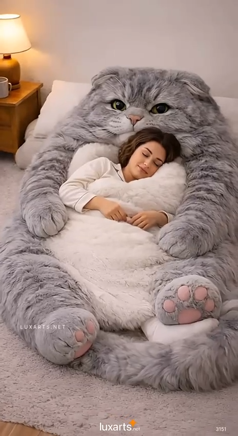 🔥Hot Sale 49% off🌟 Fluffy sleeping bag– Soft, Warm & Purrfectly Cozy😴💤