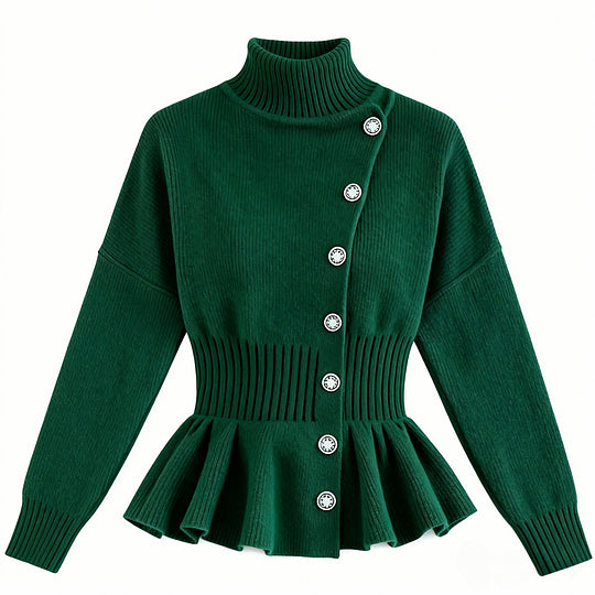 🔥Summer Arrivals🌟Slim Turtleneck Solid Color Pullover Knitted Top