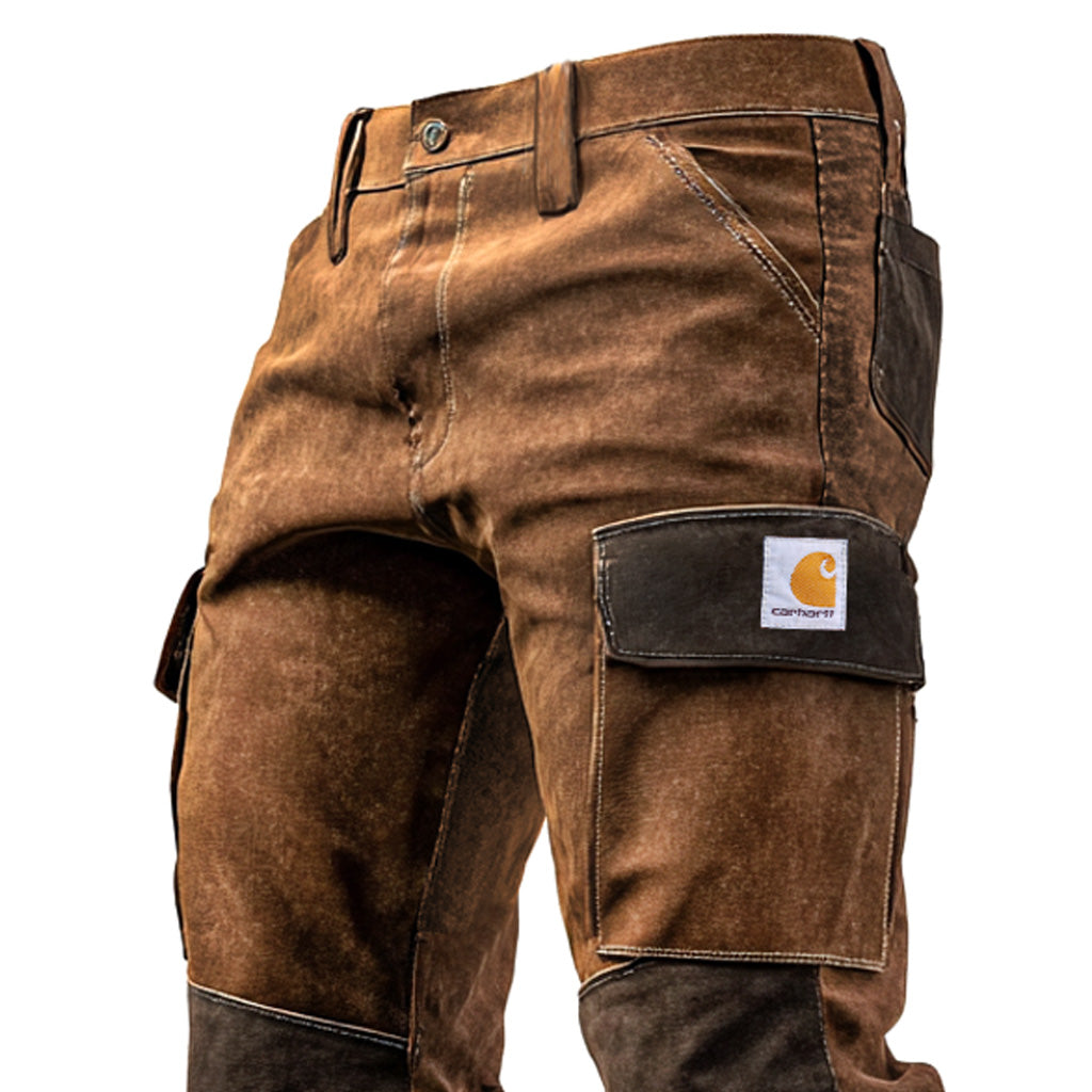 ๐ฅ๐๐น๐ฒ๐ฎ๐ฟ๐ฎ๐ป๐ฐ๐ฒ ๐ฆ๐ฎ๐น๐ฒ๐Men's Vintage Brown Suede Contrast Work Pants With Reinforced Knees