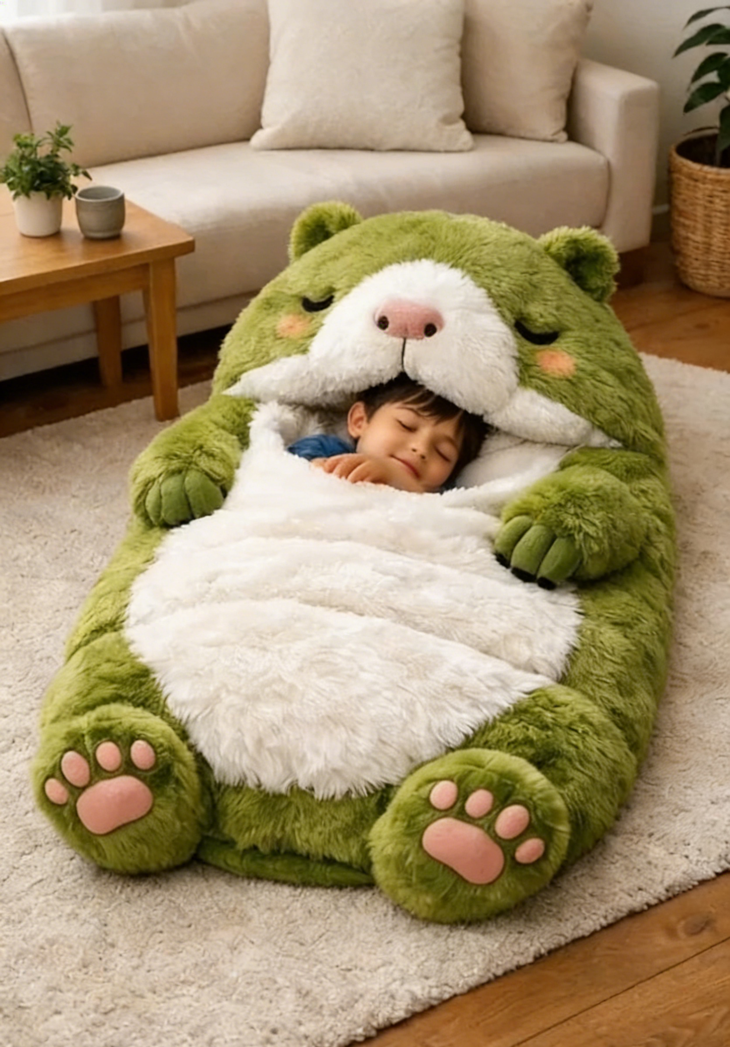 🔥Hot Sale 49% off🌟 Fluffy sleeping bag– Soft, Warm & Purrfectly Cozy😴💤