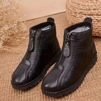 👢 Women's Winter Ankle Boots - Thermal Insulated & Water-Resistant with Side Zipper for Easy On/Off ❄️🛍️