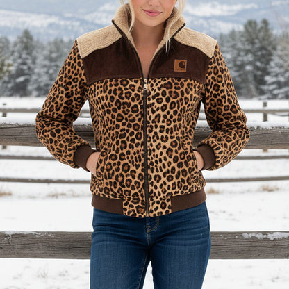 🔥𝗖𝗹𝗲𝗮𝗿𝗮𝗻𝗰𝗲 𝗦𝗮𝗹𝗲🌟Women's Retro Patchwork Plush Jacket