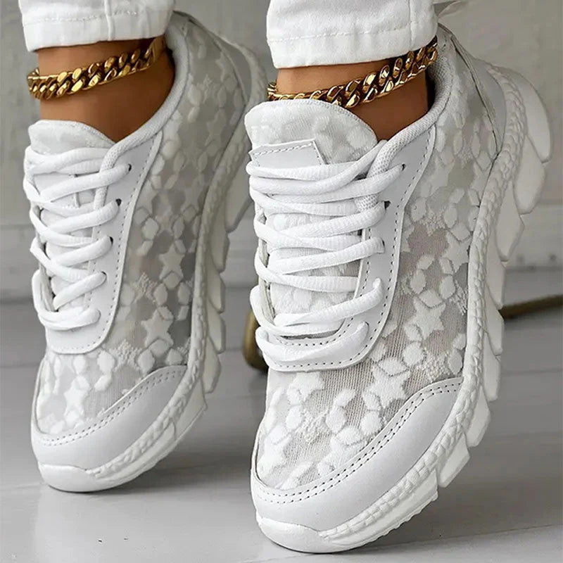 ❤【35-44】BREATHABLE SNEAKERS WITH ROUND TOE AND LACES