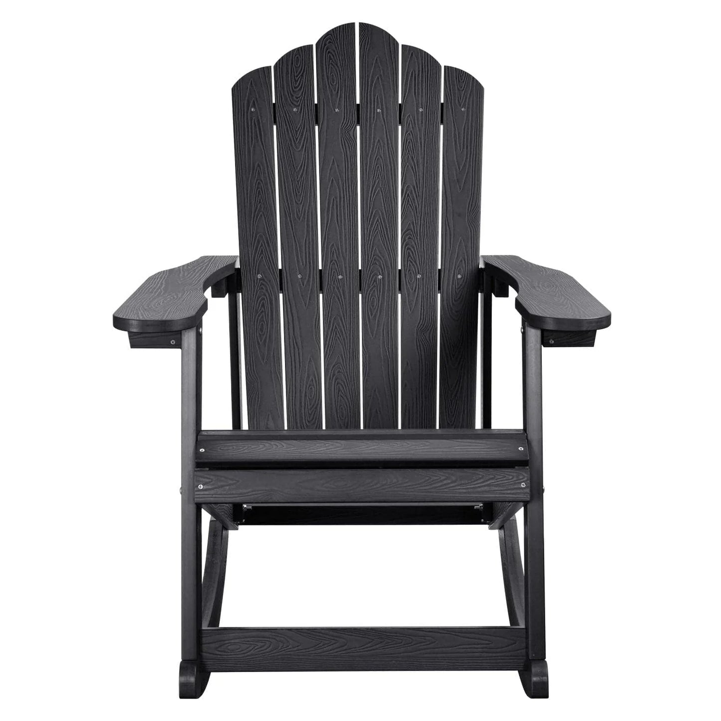 Ovios  Rocking Adirondack Chair 2-Piece Waterproof Plastic Frame