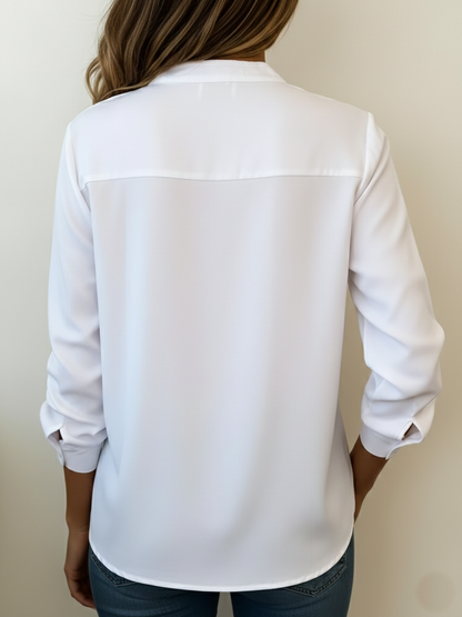 🔥Summer Arrivals🌟Minimalist V-neck Cotton Shirt Top