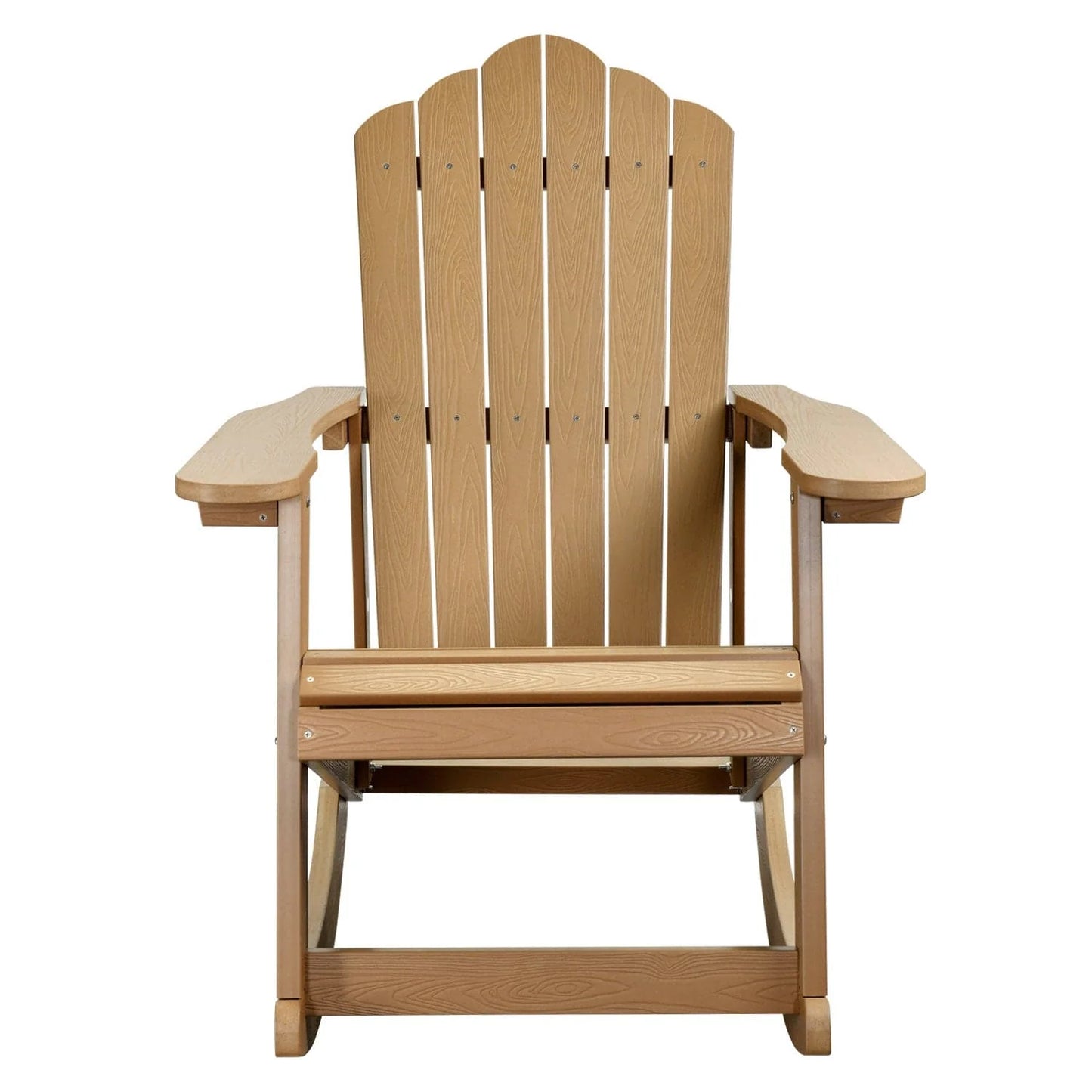 Ovios  Rocking Adirondack Chair 2-Piece Waterproof Plastic Frame