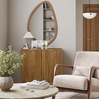 Jasper Modern Sideboard, Kitchen Storage Cabinet with Fluted Doors