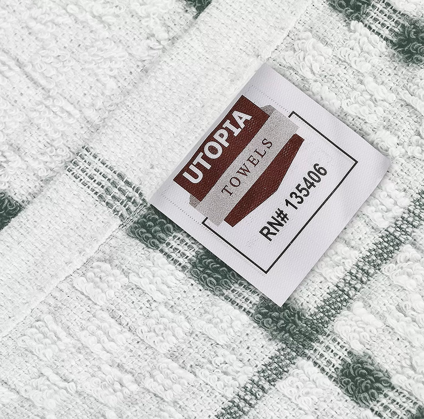 Kitchen Towels 12 Pack, 15 x 25 Inches, 100% Ring Spun Cotton Super Soft and Absorbent Linen Dish Towels, Tea Towels and Bar Towels Set (Black)