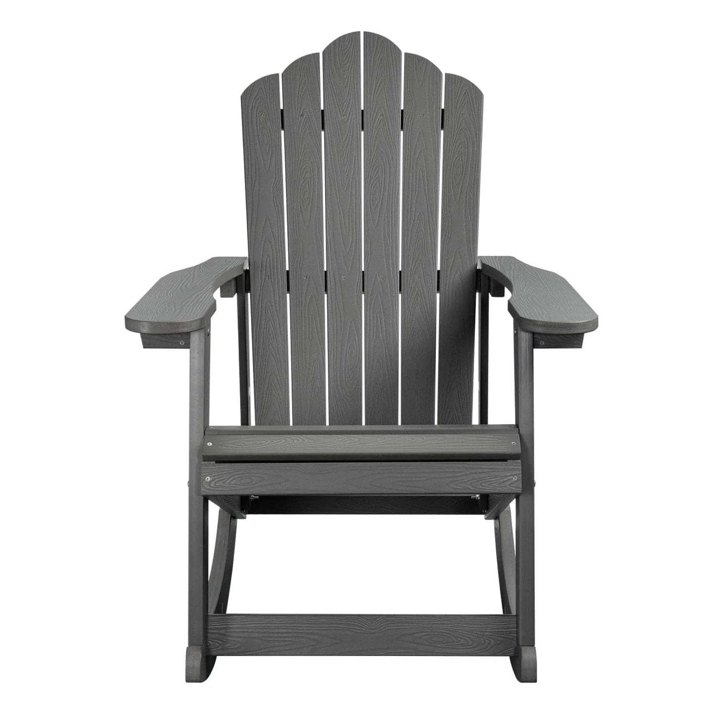 Ovios  Rocking Adirondack Chair 2-Piece Waterproof Plastic Frame