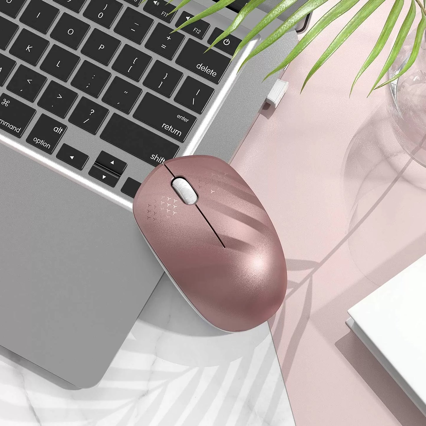 seenda Wireless Mouse, 2.4G Noiseless Mouse with USB Receiver - Portable Computer Mice for PC, Tablet, Laptop with Windows System - Mint Green