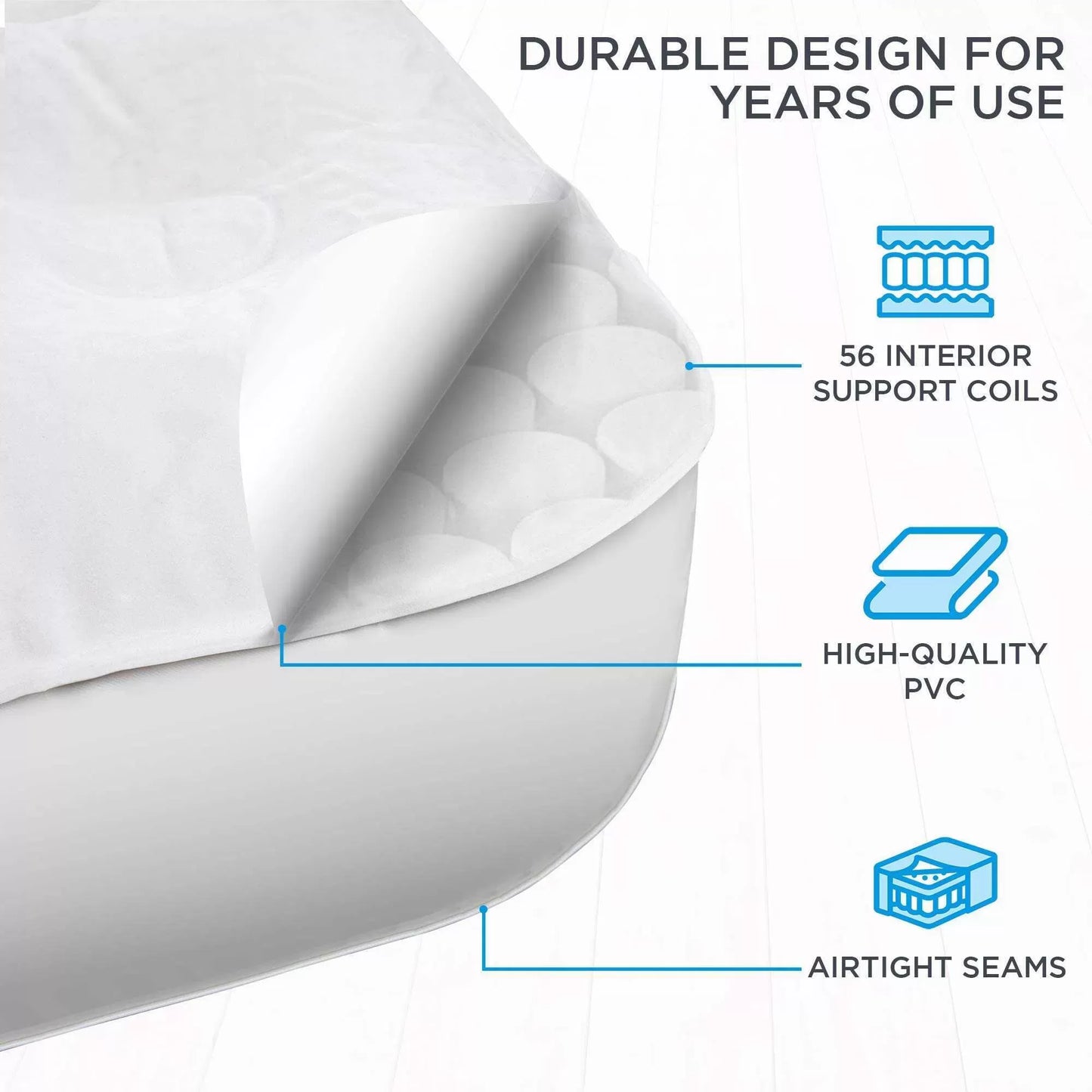 💝(Special discount) Portable and fast inflating Inflatable bed with support🛏️