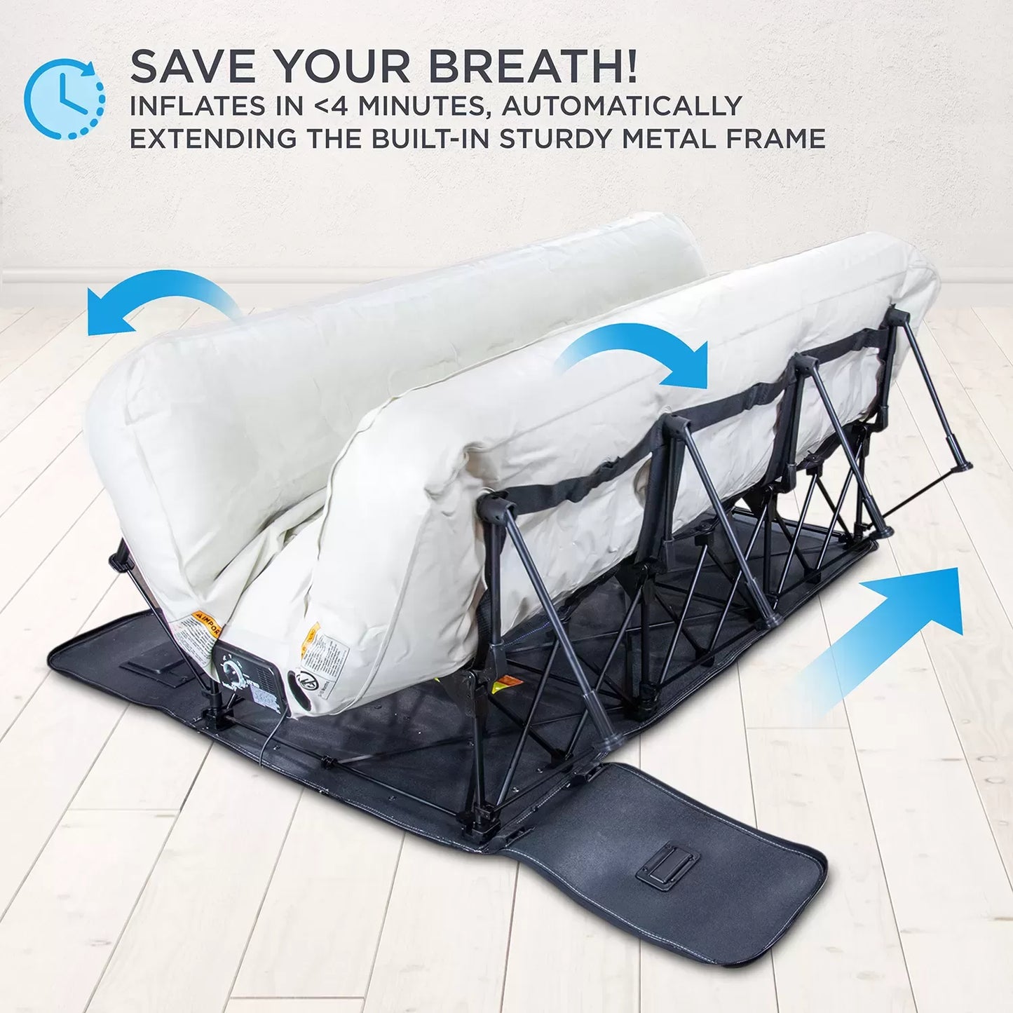 💝(Special discount) Portable and fast inflating Inflatable bed with support🛏️