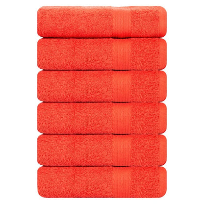 Superior Cotton 600 GSM Hand Towels 18x28 Inch by Ample Decor - 6 Pcs