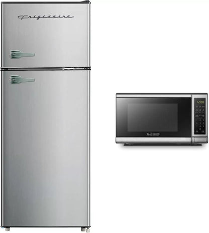 Frigidaire EFR451 2 Door Refrigerator/Freezer, 4.6 cu ft, Platinum Series, Stainless Steel, Double