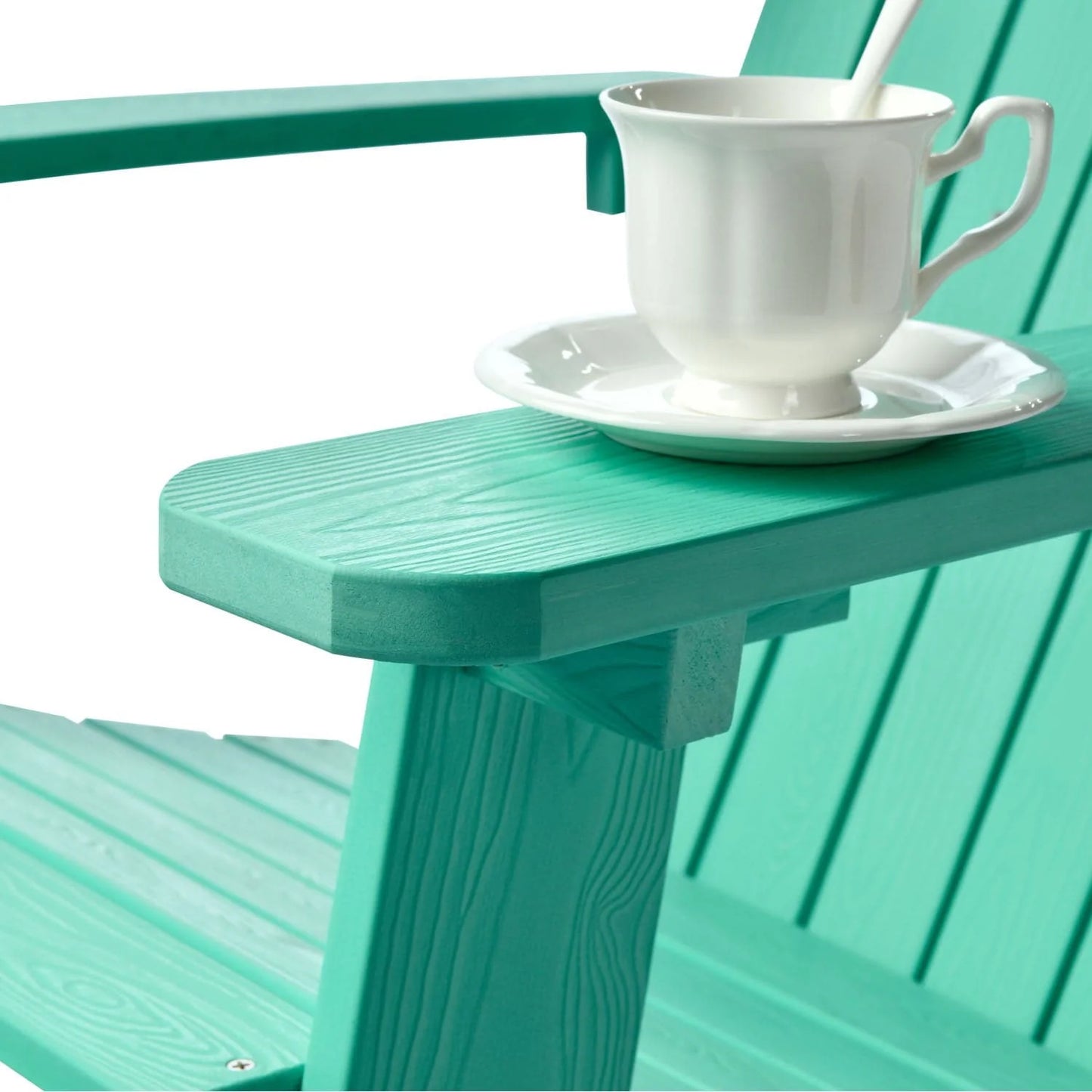 Ovios  Rocking Adirondack Chair 2-Piece Waterproof Plastic Frame