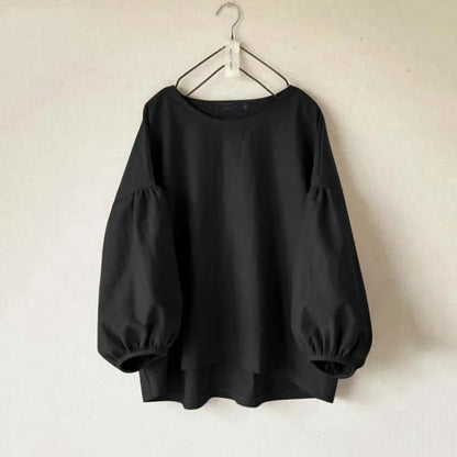 🔥Summer Arrivals🌟Women's casual round neck long sleeve loose retro shirt