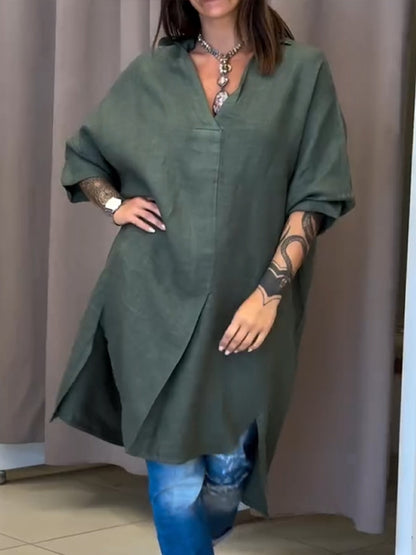 🔥Summer Arrivals🌟Women's Casual Linen And Cotton Shirt