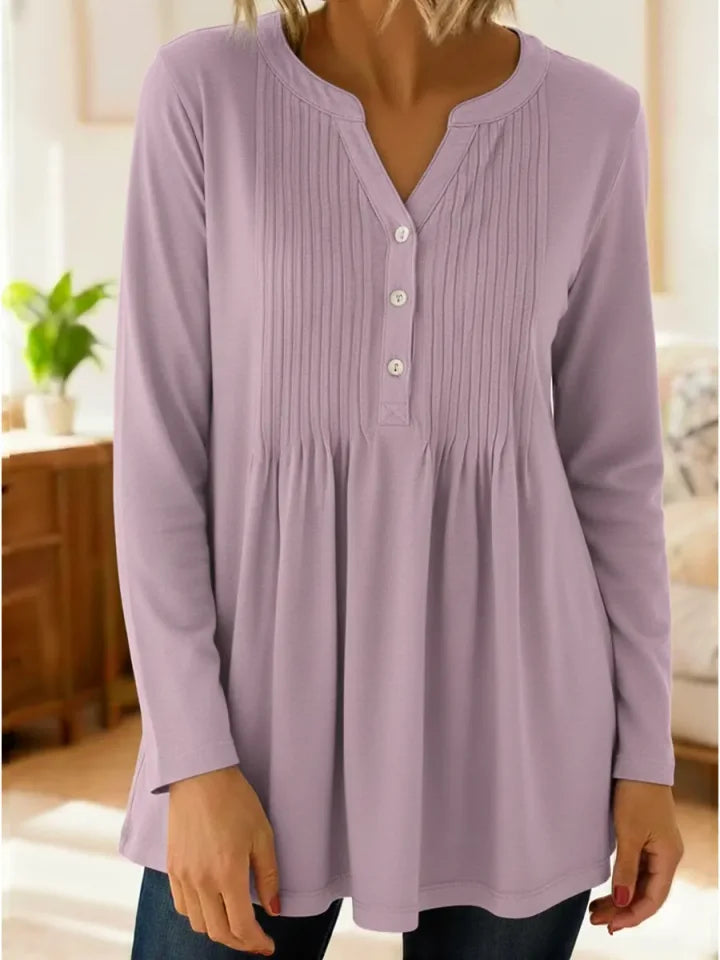 🔥Summer Arrivals🌟Women's Cozy Stretchy Knitted Pleated Cotton Top