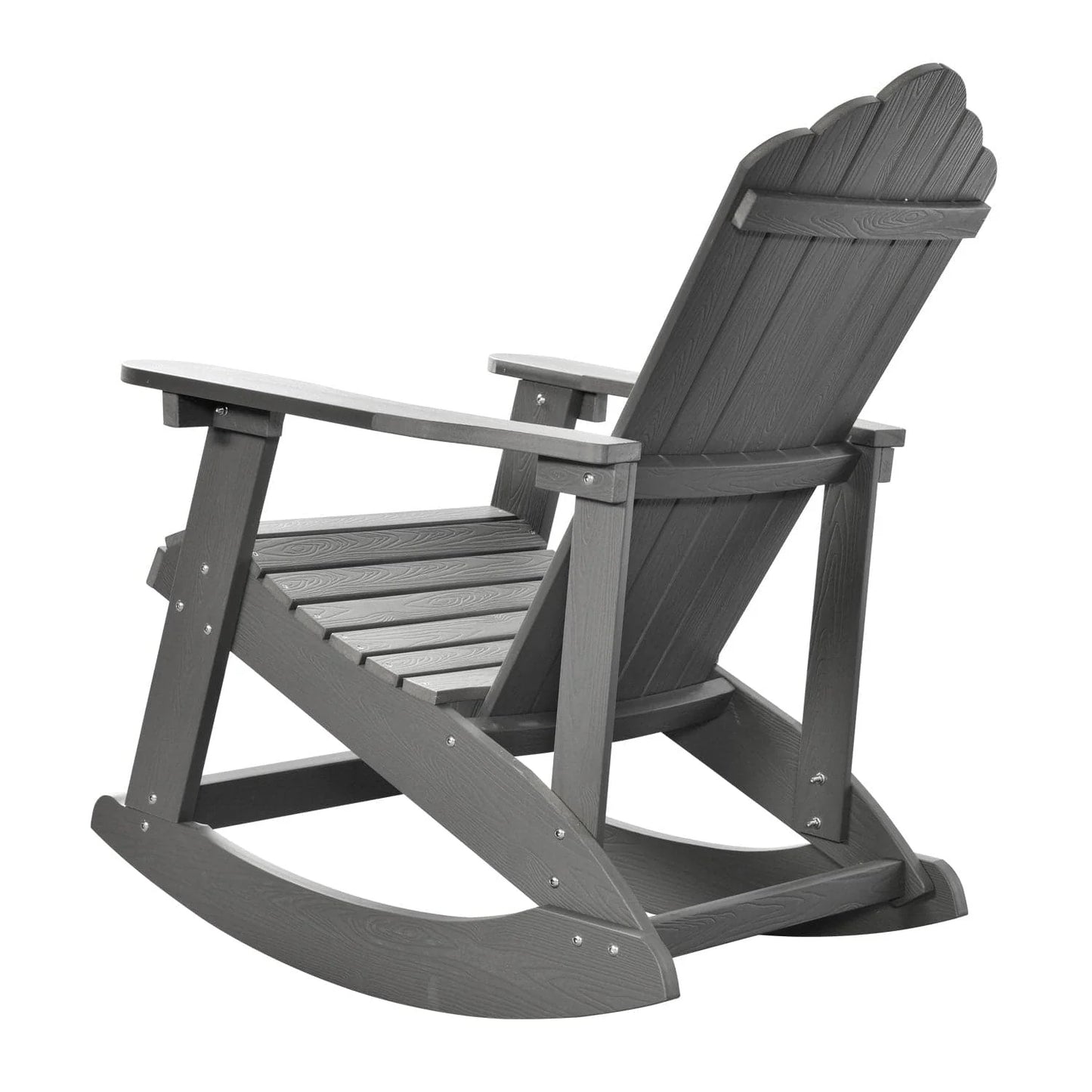 Ovios  Rocking Adirondack Chair 2-Piece Waterproof Plastic Frame