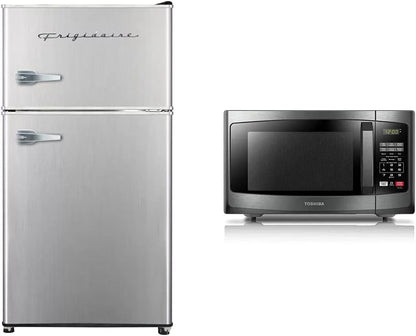 Frigidaire EFR451 2 Door Refrigerator/Freezer, 4.6 cu ft, Platinum Series, Stainless Steel, Double