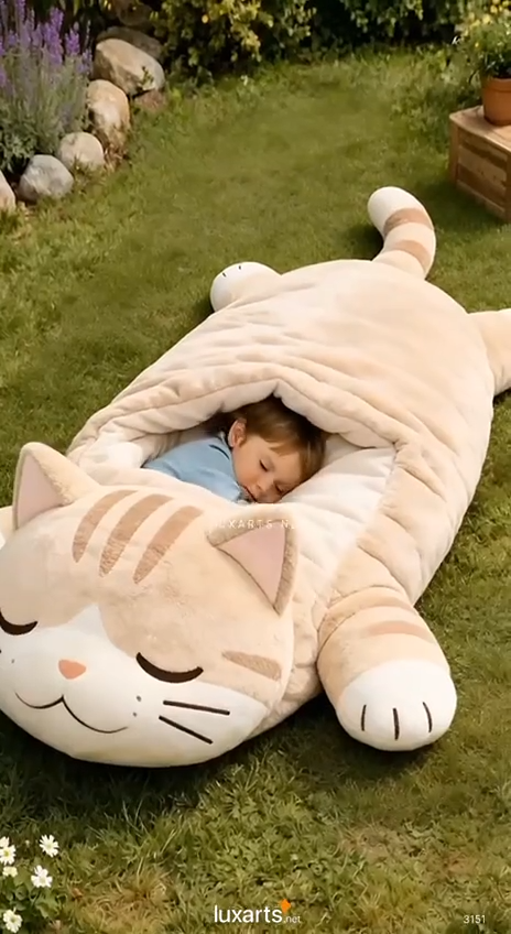 🔥Hot Sale 49% off🌟 Fluffy sleeping bag– Soft, Warm & Purrfectly Cozy😴💤