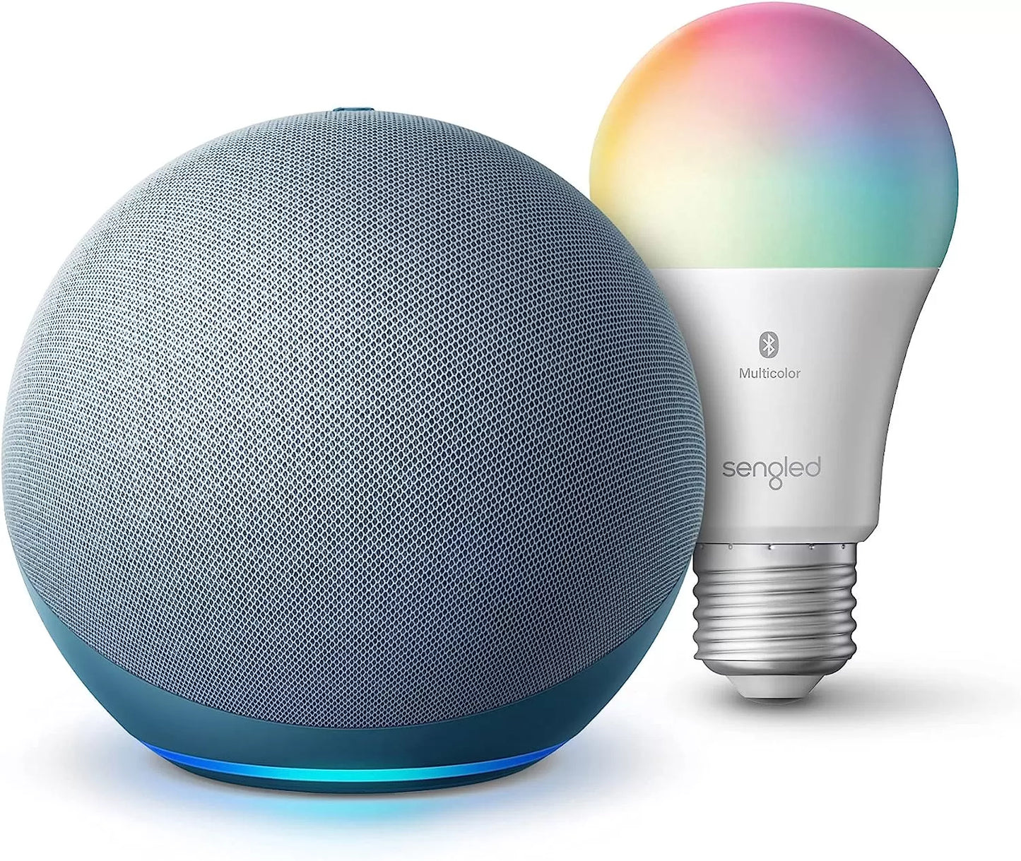 Echo (4th Gen) | With premium sound, smart home hub, and Alexa | Glacier White