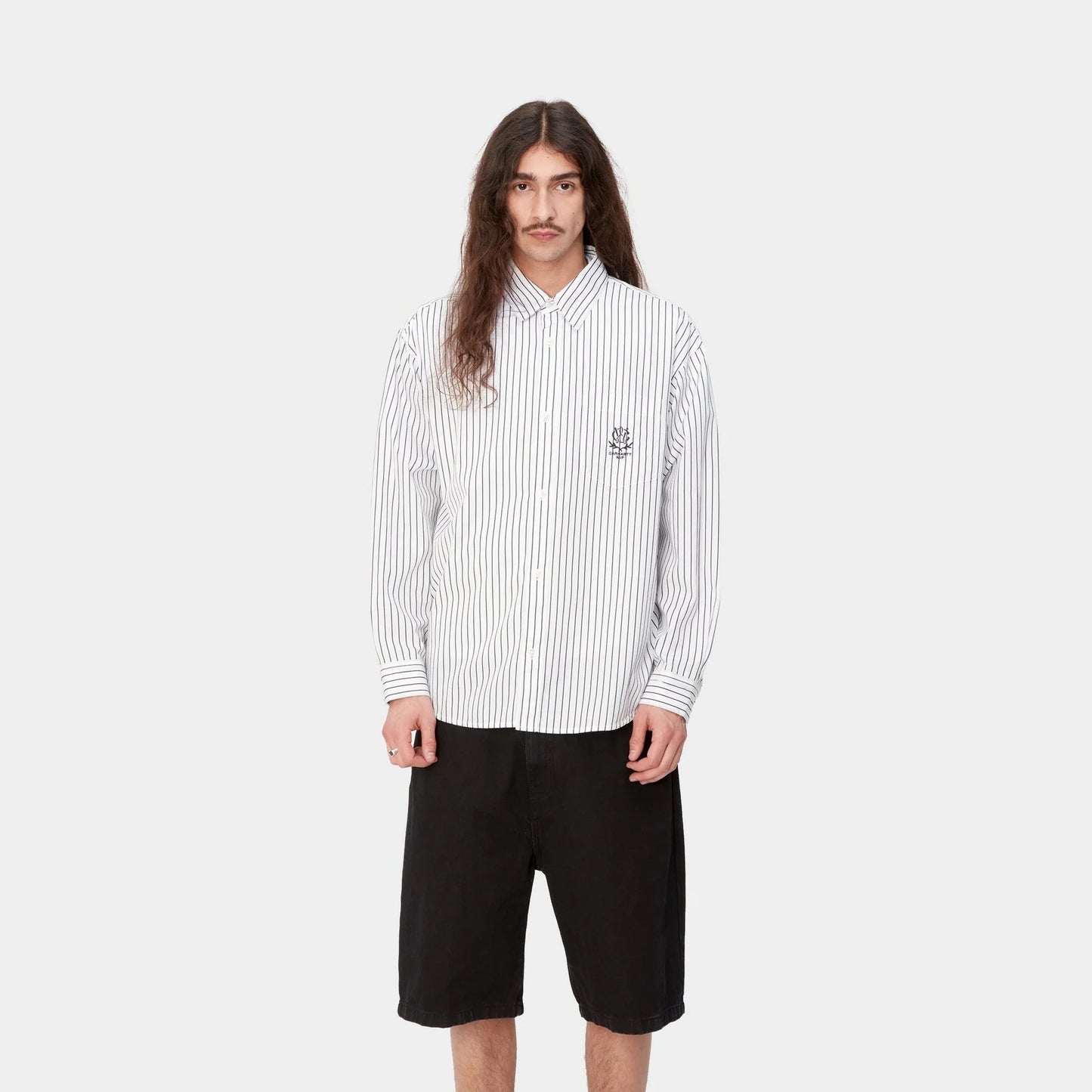 NMLinus Stripe Shirt | Black
