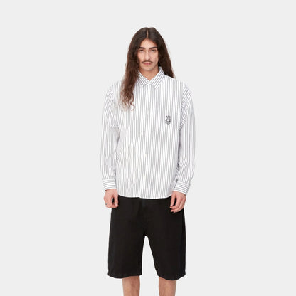 NMLinus Stripe Shirt | Black
