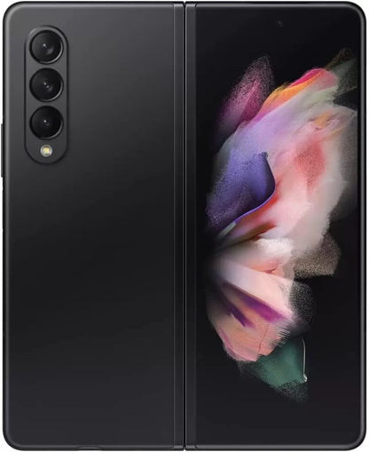 Galaxy Z Fold 3 5G Factory Unlocked Android Cell Phone US Version Smartphone Foldable Dual Screen Under Display Camera 256GB Storage, Phantom Black (Renewed)