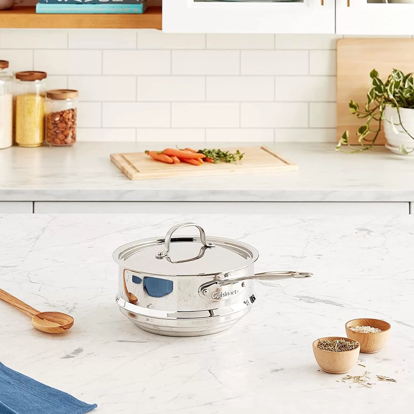 Stainless Steel 17-Piece Set Chef's-Classic-Stainless-Cookware-Collection