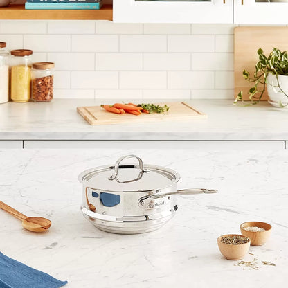 Stainless Steel 17-Piece Set Chef's-Classic-Stainless-Cookware-Collection