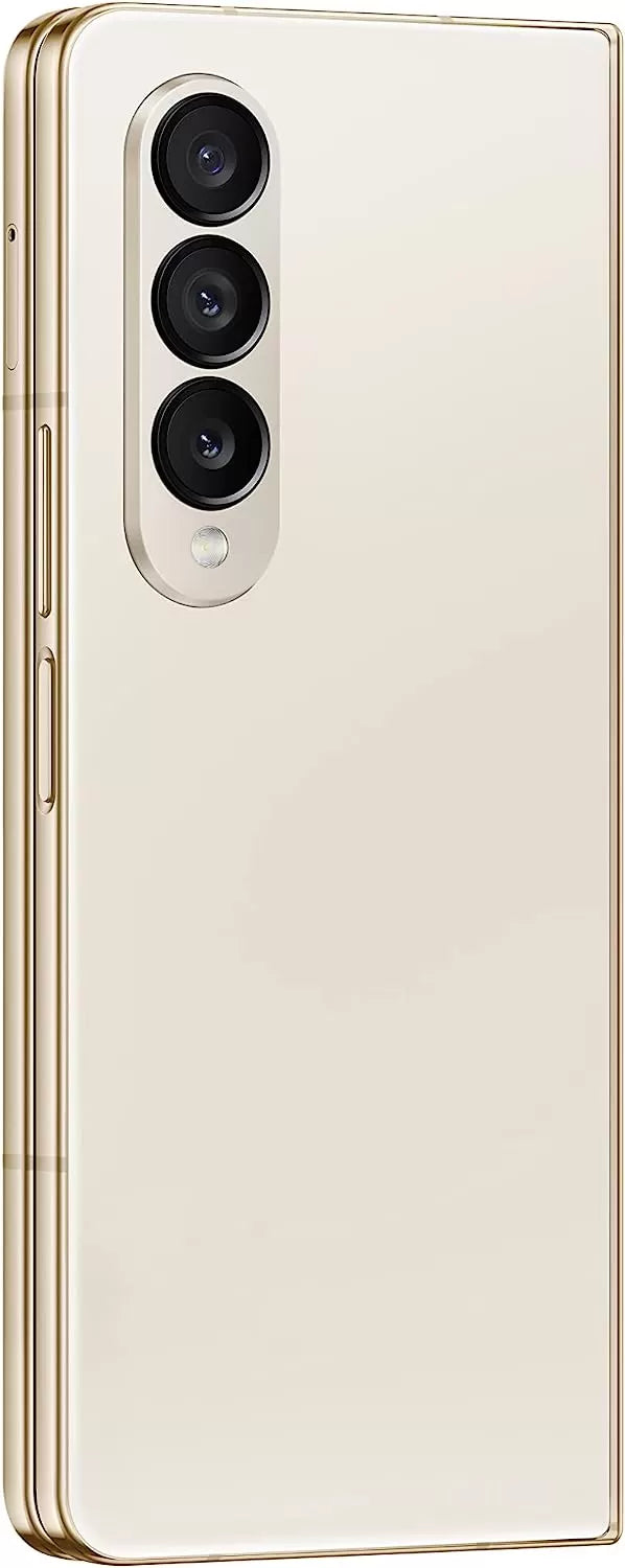 Galaxy Z Fold 4 Cell Phone, Factory Unlocked Android Smartphone, 256GB, Flex Mode, Hands Free Video, Multi Window View, Foldable Display, S Pen Compatible, US Version, 2022, Beige