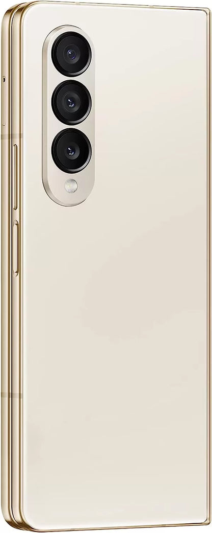 Galaxy Z Fold 4 Cell Phone, Factory Unlocked Android Smartphone, 256GB, Flex Mode, Hands Free Video, Multi Window View, Foldable Display, S Pen Compatible, US Version, 2022, Beige