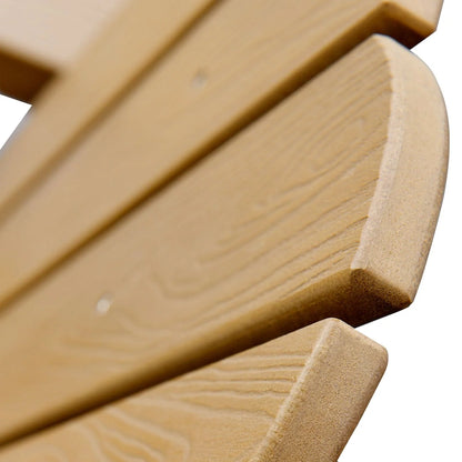 Ovios  Rocking Adirondack Chair 2-Piece Waterproof Plastic Frame