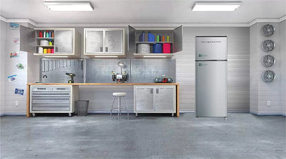 Frigidaire EFR451 2 Door Refrigerator/Freezer, 4.6 cu ft, Platinum Series, Stainless Steel, Double