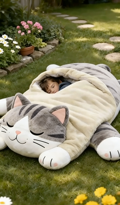 🔥Hot Sale 49% off🌟 Fluffy sleeping bag– Soft, Warm & Purrfectly Cozy😴💤
