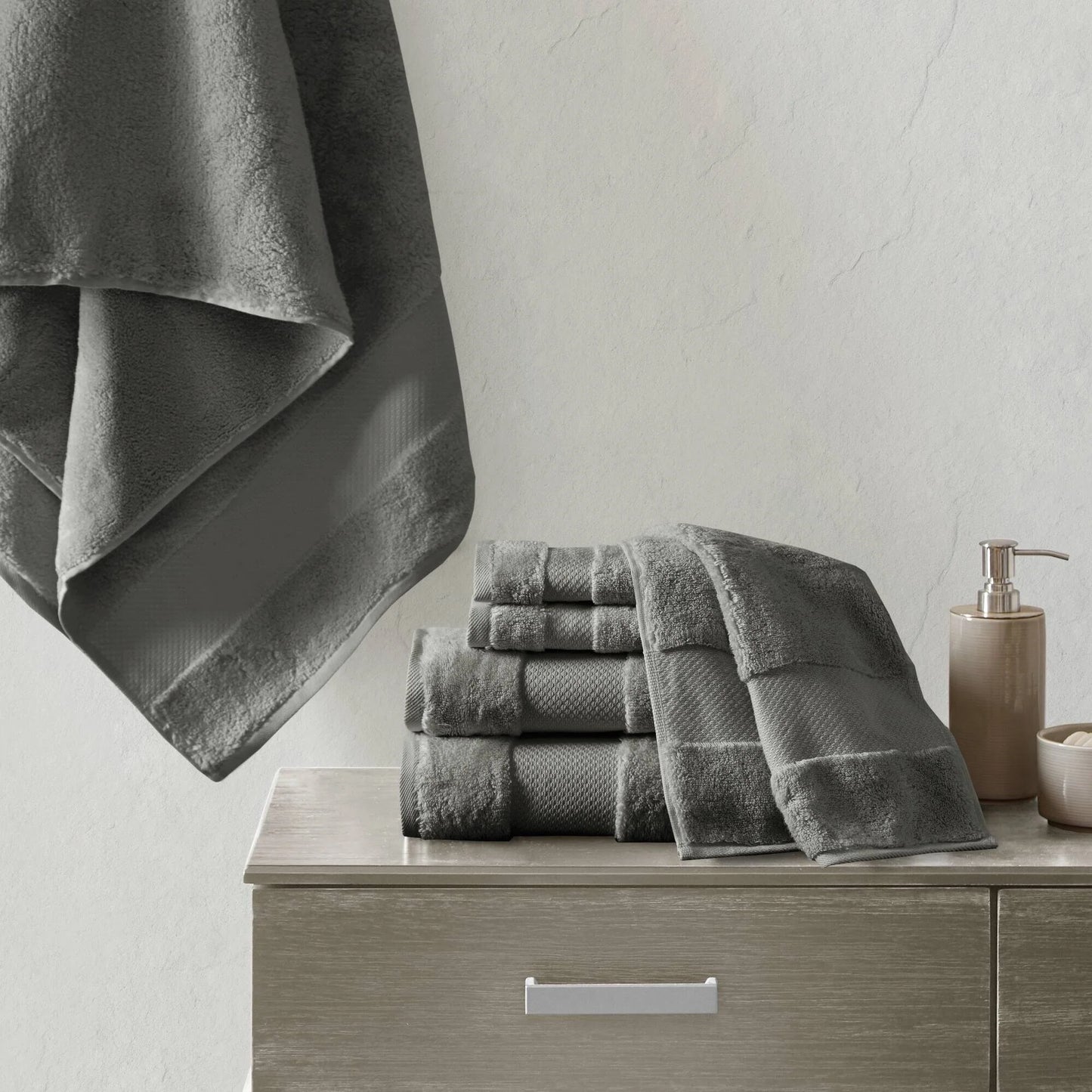 Madison Park Signature Turkish Cotton 6-piece Bath Towel Set