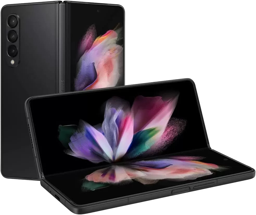 Galaxy Z Fold 3 5G Factory Unlocked Android Cell Phone US Version Smartphone Foldable Dual Screen Under Display Camera 256GB Storage, Phantom Black (Renewed)