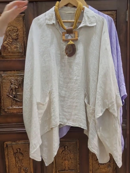 🔥Summer Arrivals🌟Women's Casual Cotton And Linen Shirt