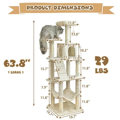 64" Large Cat Condo
