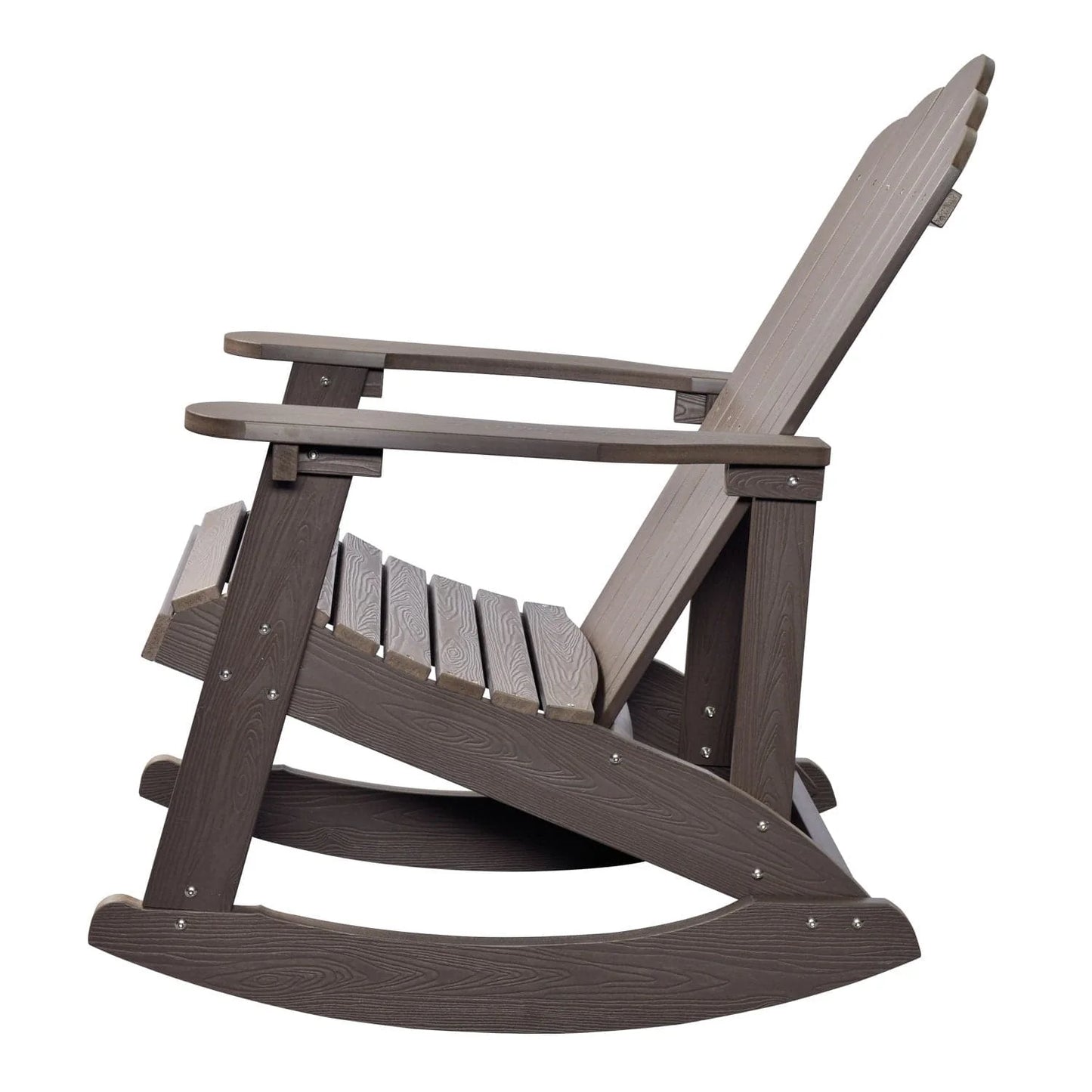 Ovios  Rocking Adirondack Chair 2-Piece Waterproof Plastic Frame