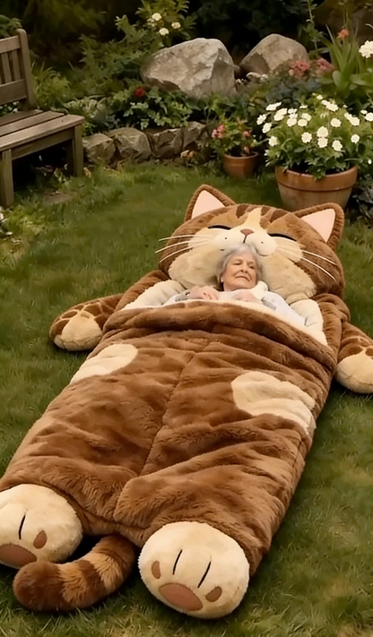 🔥Hot Sale 49% off🌟 Fluffy sleeping bag– Soft, Warm & Purrfectly Cozy😴💤