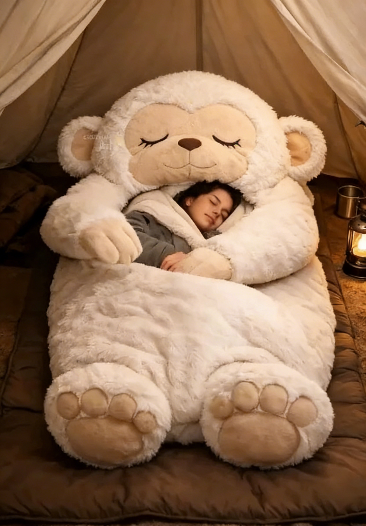 🔥Hot Sale 49% off🌟 Fluffy sleeping bag– Soft, Warm & Purrfectly Cozy😴💤
