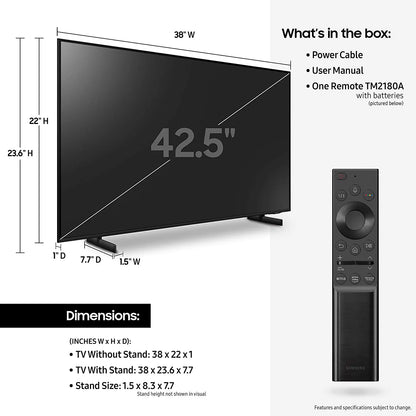 85-Inch Class Crystal 4K UHD AU8000 Series HDR, 3 HDMI Ports, Motion Xcelerator, Tap View, PC on TV, Q Symphony, Smart TV with Alexa Built-In (UN85AU8000FXZA, 2021 Model)