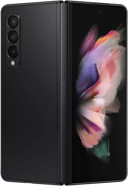 Galaxy Z Fold 3 5G Factory Unlocked Android Cell Phone US Version Smartphone Foldable Dual Screen Under Display Camera 256GB Storage, Phantom Black (Renewed)