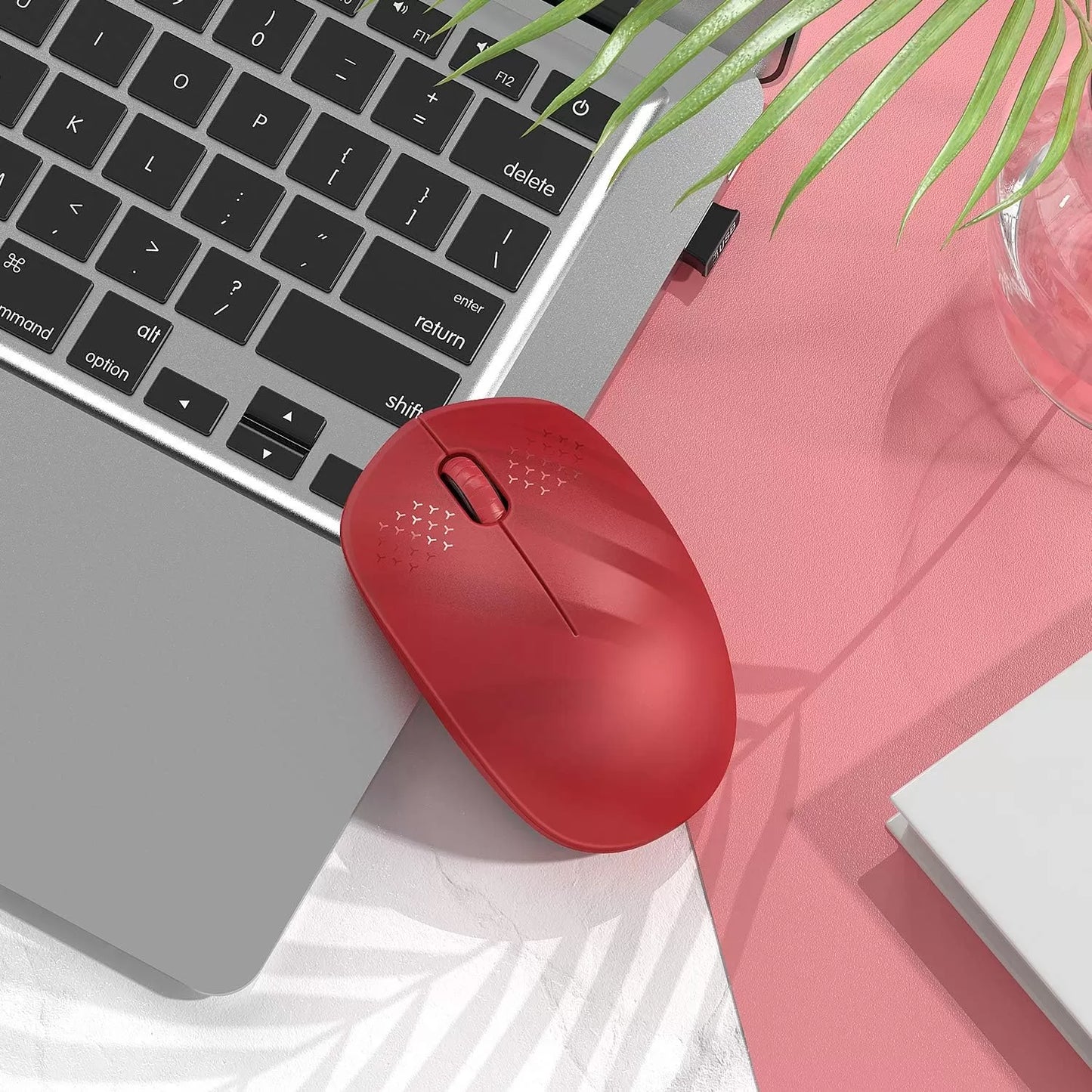 seenda Wireless Mouse, 2.4G Noiseless Mouse with USB Receiver - Portable Computer Mice for PC, Tablet, Laptop with Windows System - Mint Green