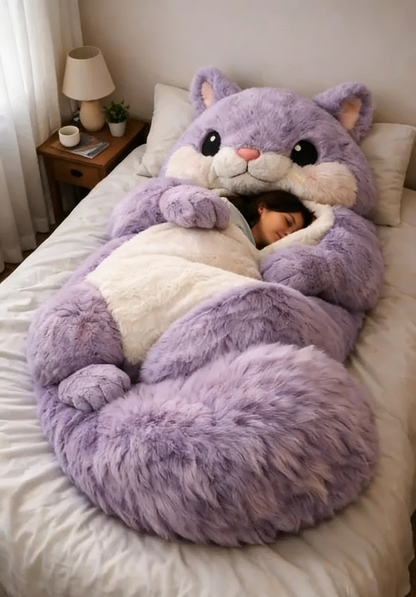 🔥Hot Sale 49% off🌟 Fluffy sleeping bag– Soft, Warm & Purrfectly Cozy😴💤