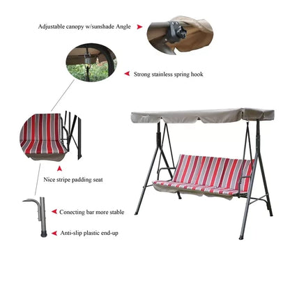 Otterburn Patio Porch Swing with Stand