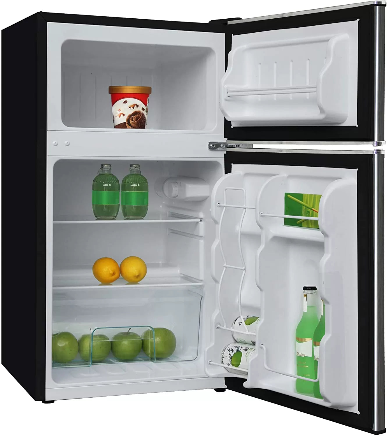 Frigidaire EFR451 2 Door Refrigerator/Freezer, 4.6 cu ft, Platinum Series, Stainless Steel, Double