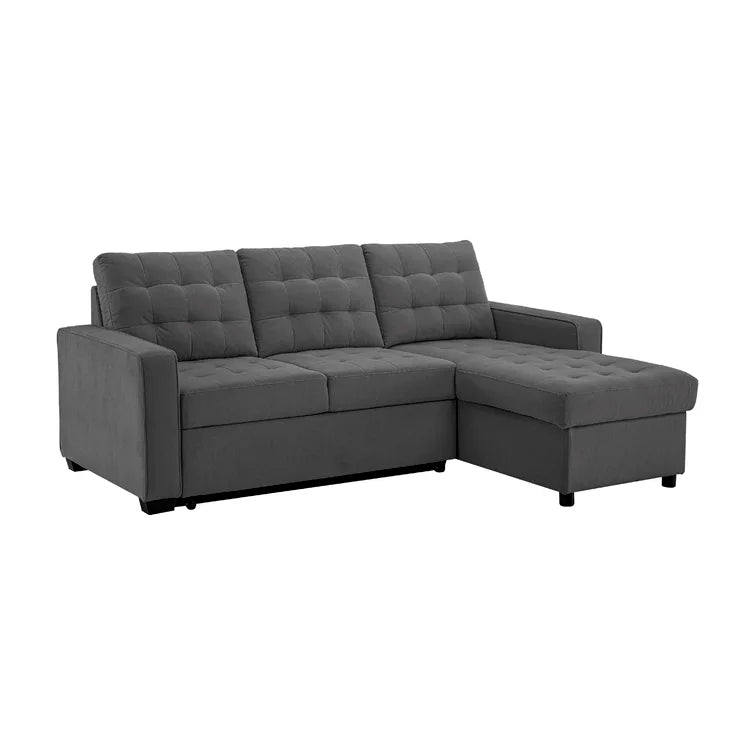 Serta Bryson 89.7" Reversible Convertible Sleeper Sofa & Chaise with Storage